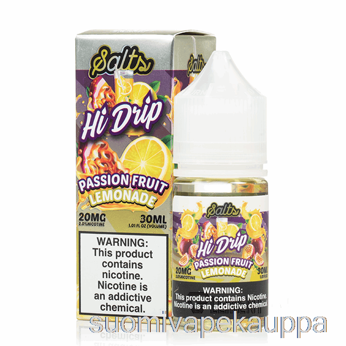 Vape Netistä Passionhedelmä Limonadi - Hi-drip Suolat - 30ml 50mg